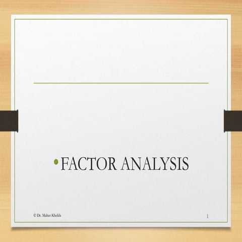 factor analysis (basics) for research .ppt