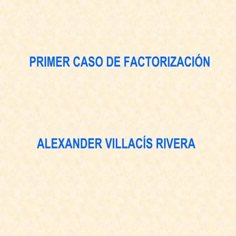 Factor Comun | PPT