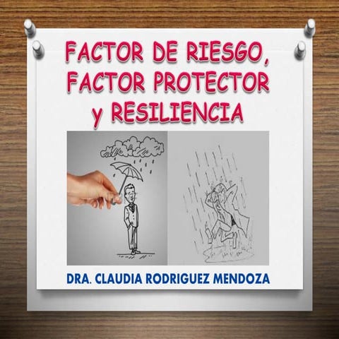 Factor de riesgo, factor protector y resiliencia | PPTX