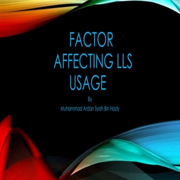 Factor effect lls usage