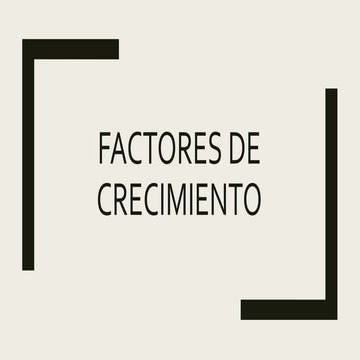 Factores de crecimiento
