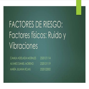 Factores de-riesgo