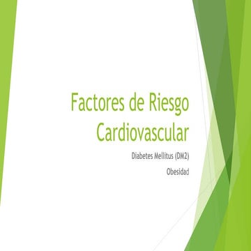 Factores de Riesgo Cardiovascular