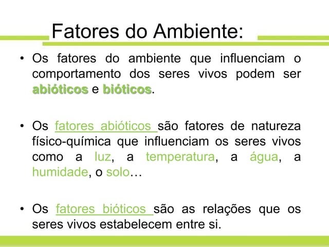 Factores abióticos - luz