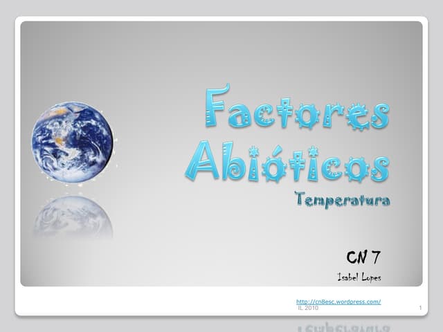 Factores abióticos  temperatura  8_cn