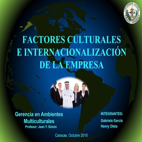 Factores culturales e internacionalización de la empresa