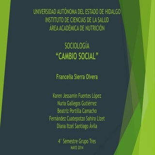 Factores del cambio social