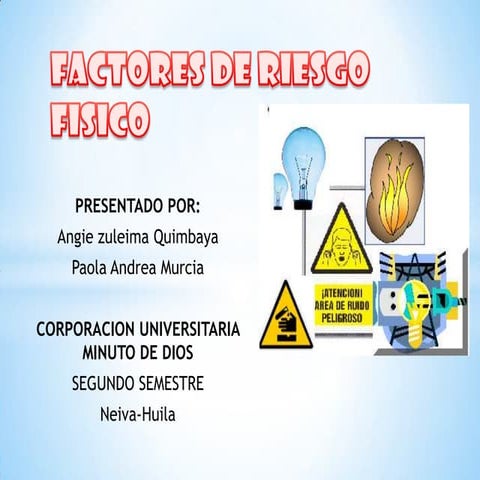 Factores de riesgo fisico