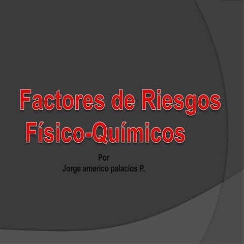 Factores de riesgos diapositiva