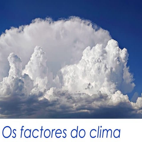 XEO2-Factores do clima