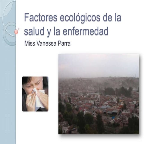 Factores ecológicos de la salud y la enfermedad