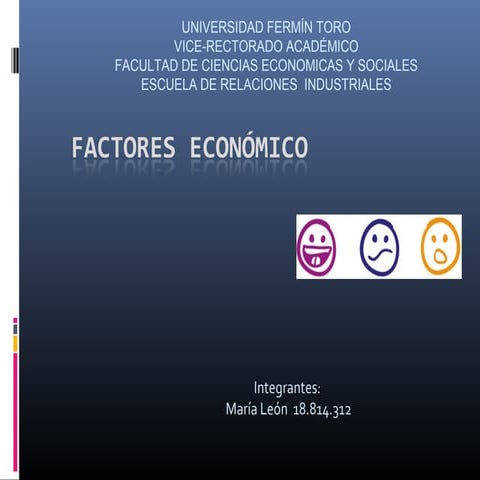 Factores economico