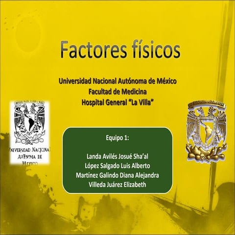 Factores físicos