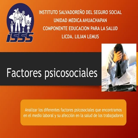 Factores psicosiciales