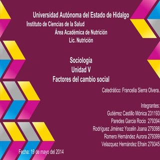 Factores que intervienen en el camb...