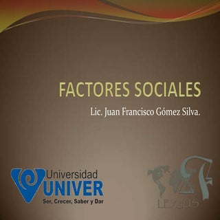 Factores sociales