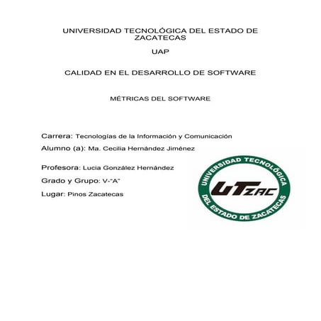 Mc Call_Factores y metricas