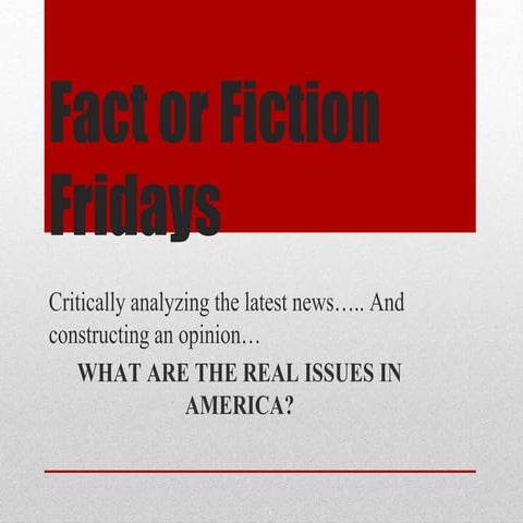 Factor fictionfriday