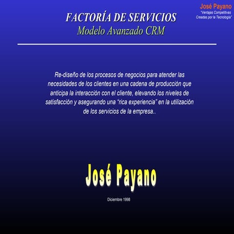 The Service Factory - Factoría de Servicios 