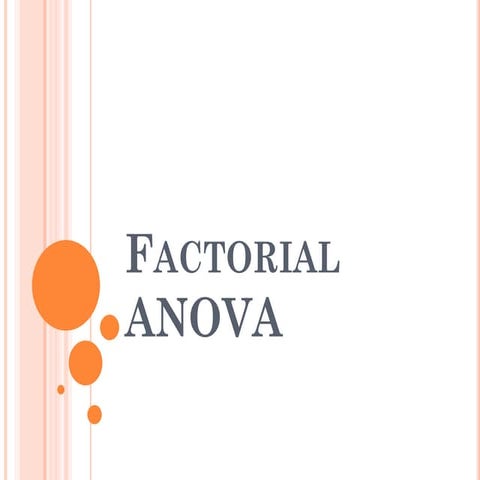 Factorial anova