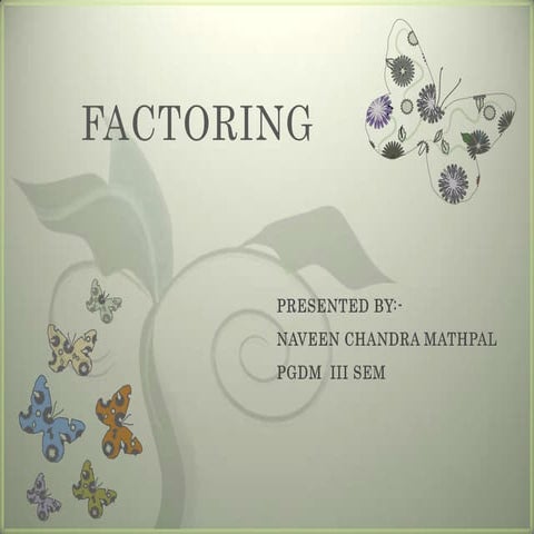 Factoring