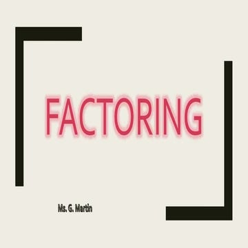 Factoring if a is greater than 1 grade8