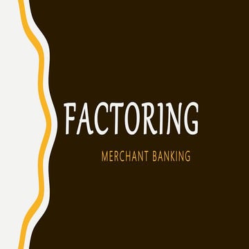 Factoring 