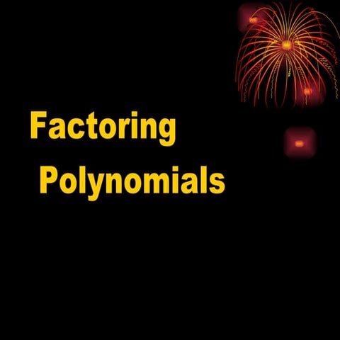 Factoring practice