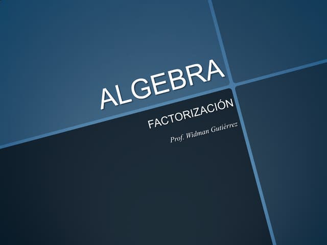 Factorización
