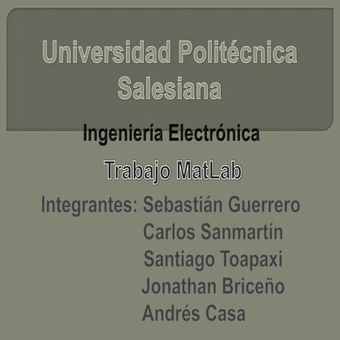 Factorización con matlab