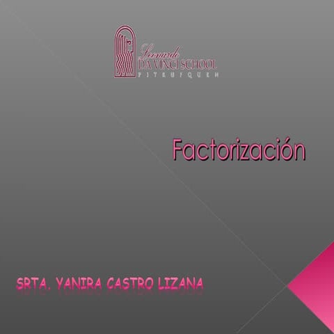 Factorización Primero Medio