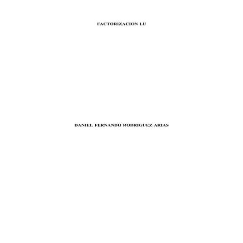 Factorizacion lu[1]