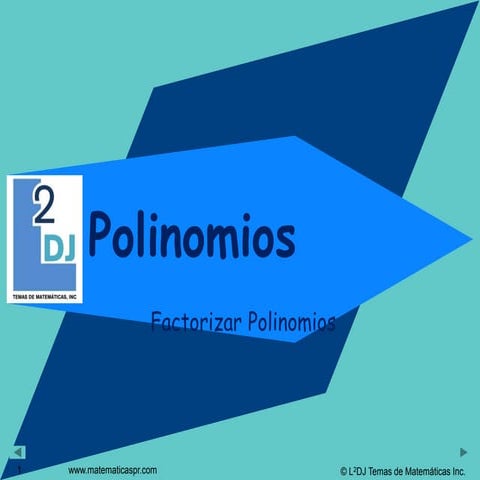 Factorizar polinomios (slide share)