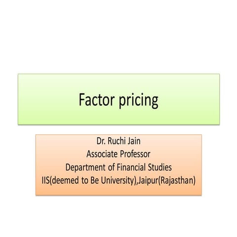 Factor pricing Theory.pdf