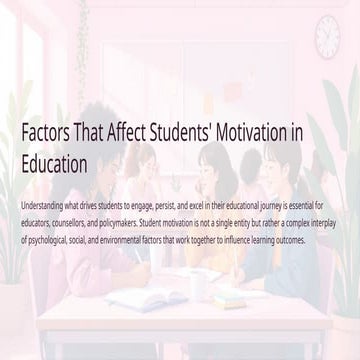 The 6 c’s of motivation | PPTX