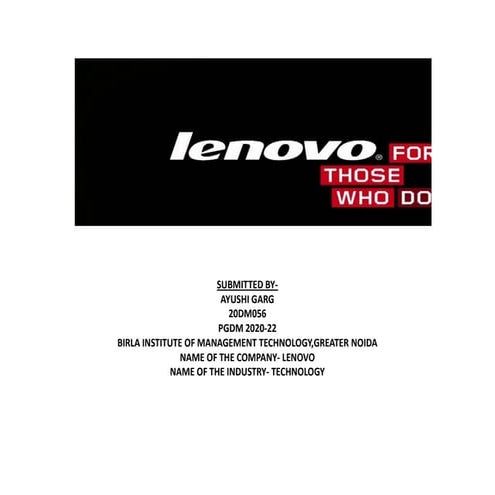 Factors affecting demand and supply of lenovo company