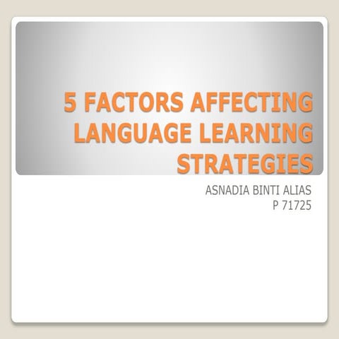Factors affecting LLS usage