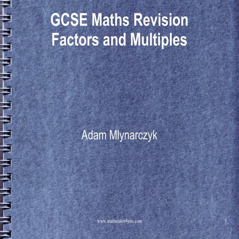 Factors and multiples 