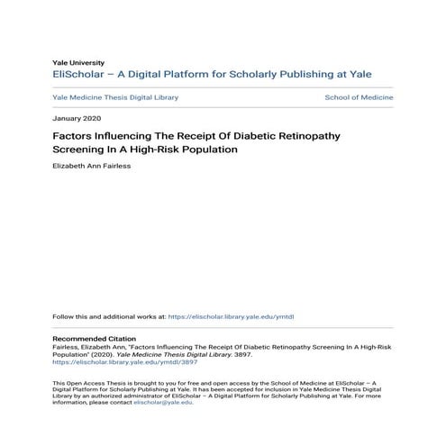 THE PREVALENCE AND IMPACT OF DIABETIC RETINOPATHY AMONG TYPE 2 DIABETES ...