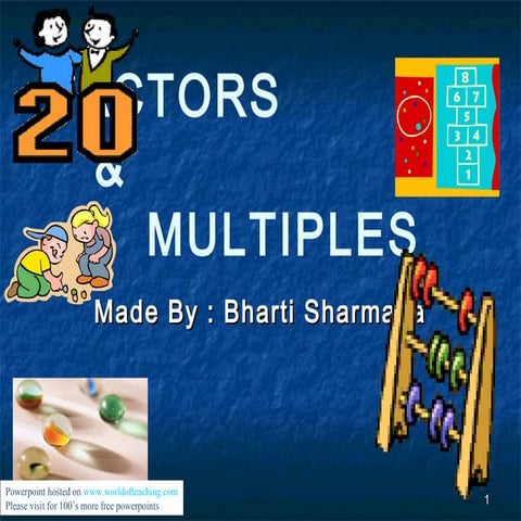 Factors multiples  2