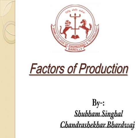 Factors of production