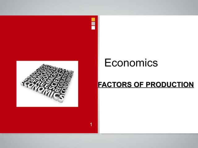 Factors of production