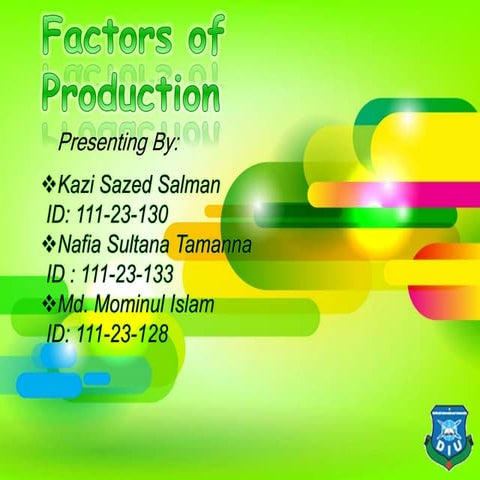 Factors of production