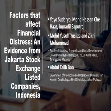 Factors that affect financial distress