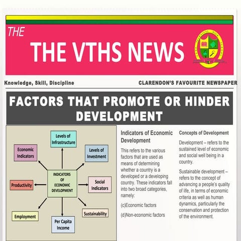 Factors that promote or hinder development