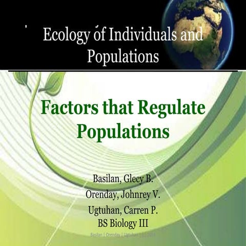 Factors that regulate population ppt presentation 