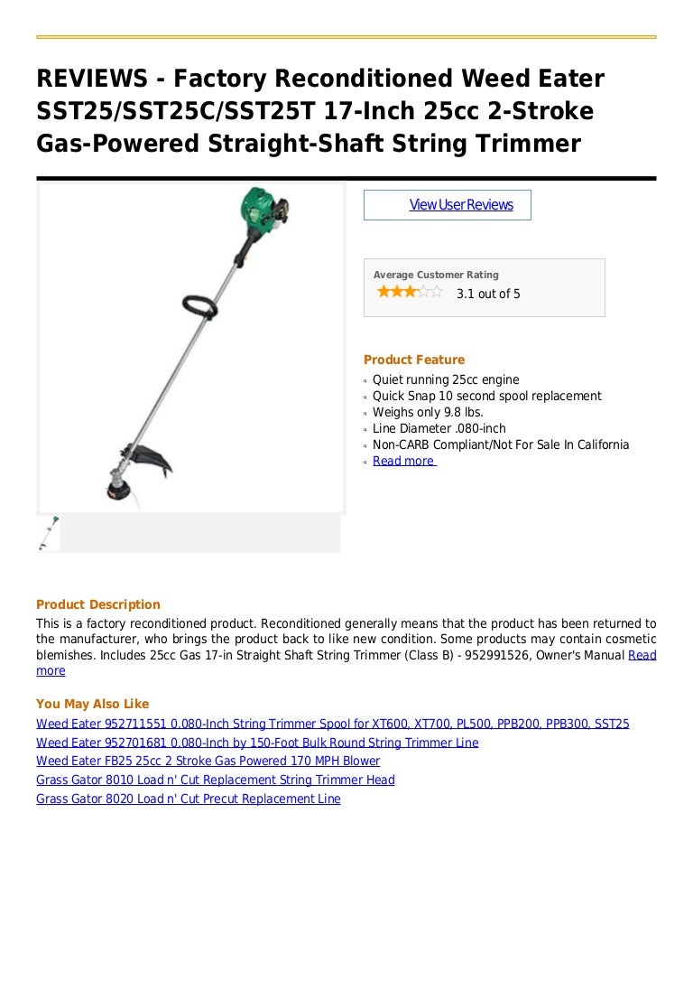 reconditioned string trimmers