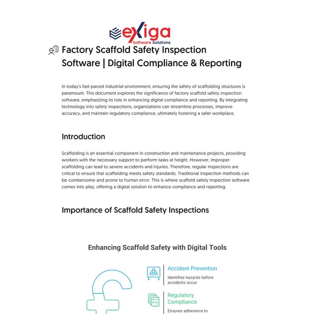 QR Code Based Scaffold Inspection System | Smart Digital Safety ...