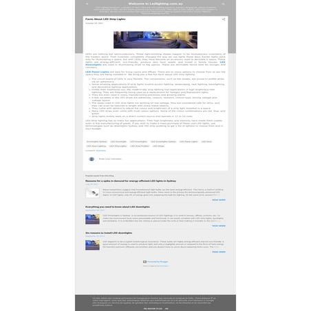 Facts about led strip lights