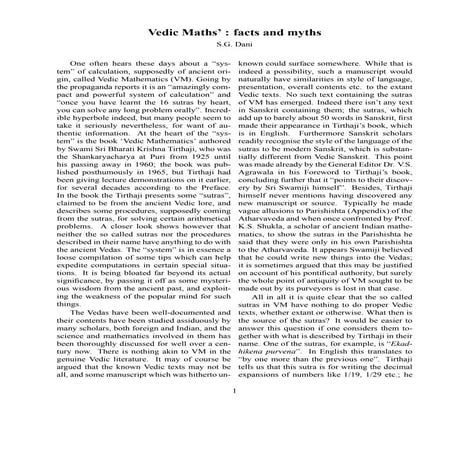 Vedic mathematics by rishi bhargava | PPTX